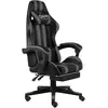 Image de vidaXL Fauteuil de jeux vidéo - Noir et gris