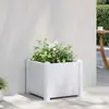 Image de vidaXL Lit surélevé de jardin PP 43x43x35 cm Blanc