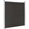 Image de vidaXL Panneau de clôture WPC 180x186 cm - Noir