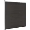 Image de vidaXL Panneau de Clôture WPC 175x186 cm - Noir