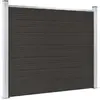 Image de VidaXL Panneau de clôture WPC - 180x146 cm - Noir