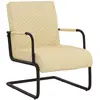 Image de VidaXL Chaise cantilever - Crème
