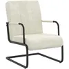 Image de VIDAXL Chaise cantilever - Blanc crème