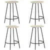 Image de VidaXL Tabourets de bar - Manguier (4 pcs)