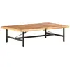 Image de vidaXL Table basse - Acacia massif 142x90x42 cm
