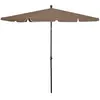 Image de vidaXL Parasol de Jardin - Taupe