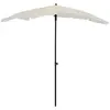 Image de vidaXL Parasol de jardin 200x130 cm Sable