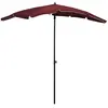 Image de vidaXL Parasol de jardin - 200x130 cm Bordeaux