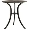 Image de vidaXL Table jardin 62x62 - Aluminium bronze