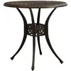 Image de vidaXL Table de jardin - Bronze aluminium