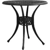 Image de Table de jardin vidaXL - Noir Ø78x72 cm