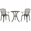 Image de vidaXL Ensemble de bistro 3 pcs Bronze