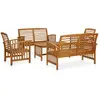 Image de vidaXL Salon de jardin - 5 pcs - Acacia solide