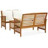 Image de vidaXL Salon de jardin 3 pcs avec coussins Bois d'acacia