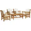 Image de vidaXL Salon de jardin 5 pcs acacia