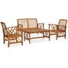 Image de vidaXL Salon de jardin 4 pcs - Bois d'acacia