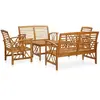 Image de vidaXL Salon de jardin 5 pcs - Bois d'acacia