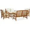 Image de vidaXL Salon de jardin 5 pcs - Acacia