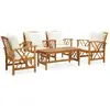 Image de vidaXL Salon de jardin 5 pcs - Bois d'acacia solide