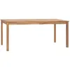 Image de vidaXL Table de jardin en teck massif