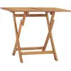 Image de vidaXL Table à dîner pliable jardin 90x60x75 cm - Bois de teck