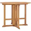 Image de vidaXL Table à dîner pliable Ø90 - Teck