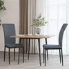 Image de vidaXL Lot de 2 Chaises Gris Foncé Velours