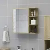 Image de vidaXL Armoire à miroir salle de bain - Chêne sonoma