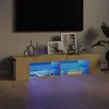 Image de vidaXL Meuble TV avec LED - Chêne sonoma