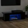 Image de vidaXL Meuble TV LED - Noir
