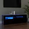 Image de vidaXL Meuble TV avec LED 120 cm - Noir