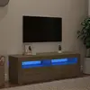 Image de vidaXL Meuble TV avec lumières LED - Chêne sonoma