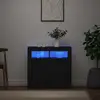 Image de VidaXL Buffet LED noir