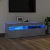 Image de vidaXL Meuble TV LED - Gris béton 120x35x40 cm