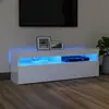 Image de vidaXL Meuble TV LED Blanc