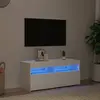 Image de vidaXL Meuble TV LED - Blanc