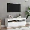 Image de vidaXL Meuble TV LED - Blanc