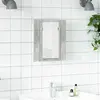 Image de vidaXL Armoire de salle de bain à miroir LED Gris béton