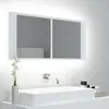 Image de vidaXL Armoire à miroir LED 100x12x45 cm
