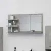 Image de vidaXL Miroir Gris béton