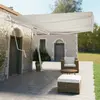 Image de vidaXL Ensemble de Poteaux d'Auvent Blanc