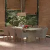 Image de vidaXL Ensemble à dîner de jardin 9 pcs - Marron