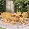 Image de vidaXL Ensemble à manger de jardin 7 pcs - Bois teck massif