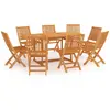 Image de Ensemble à manger de jardin VidaXL - Bois de teck massif