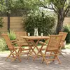 Image de VIDAXL Salon de jardin 5 pcs - Bois de teck