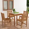 Image de vidaXL Ensemble à manger de jardin 5 pièces - Bois de teck solide