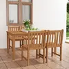 Image de vidaXL Ensemble à manger de jardin 5 pcs Bois de teck solide