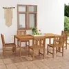 Image de vidaXL Ensemble à manger de jardin 7 pcs Bois de teck solide