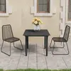 Image de vidaXL Ensemble à dîner de jardin 3 pcs - PVC résine tressée