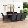 Image de vidaXL Ensemble à manger d'extérieur 9 pcs